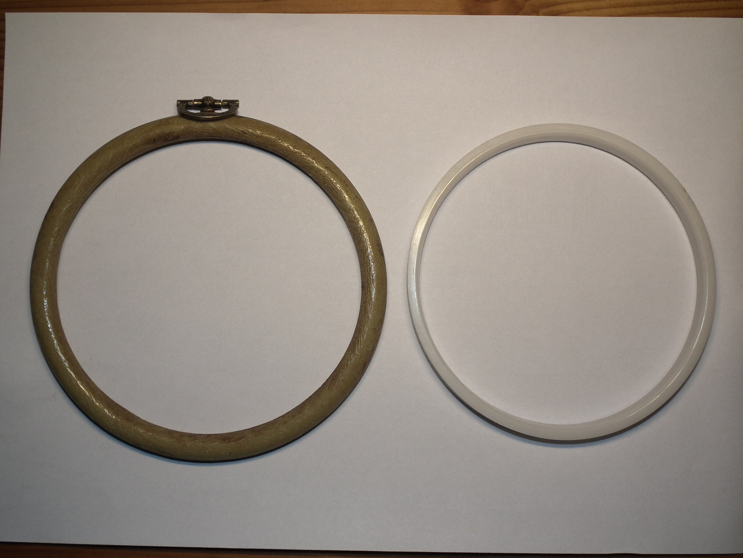 Stickrahmen Antik-Optik Kunsstoff elastischer Flexirahmen