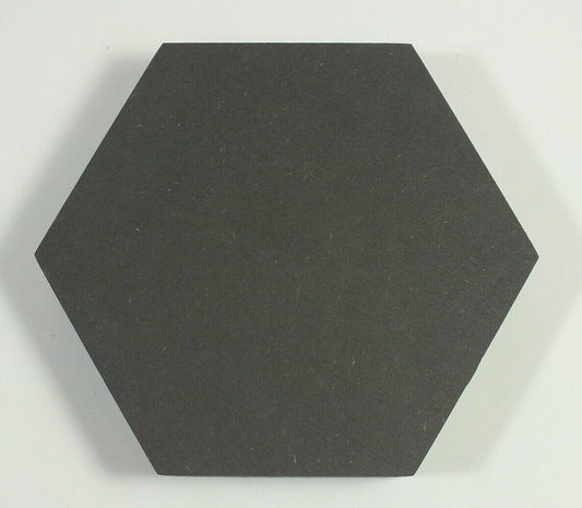 Hexagon Sechseck Holzscheibe Scheibe MDF schwarz 38 mm stark