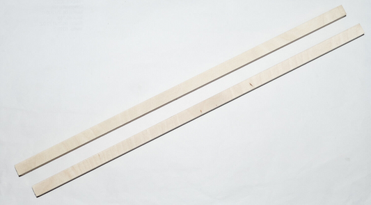 2 x Holzstab Multiplex Birke 1,8 cm stark 47,7 cm x 1,5 cm breit Holz Leisten