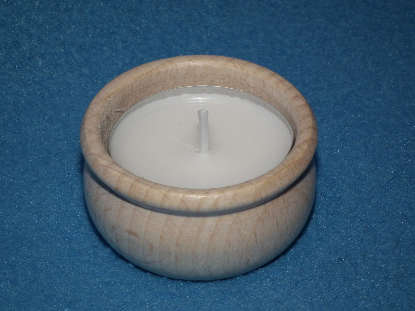 Teelichthalter rund Kerzenhalter Holz Buche Innen 40 mm Teelicht Kerzentülle