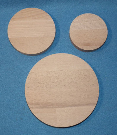 Holzscheiben Buche Leimholz 18 mm stark