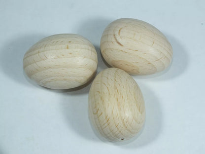 Ostereier aus Holz Holzeier aus Buchenholz Buche 2 Größen