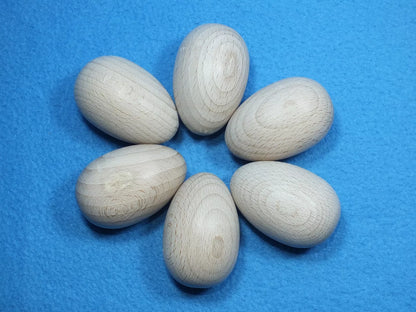 Ostereier aus Holz Holzeier aus Buchenholz Buche 2 Größen