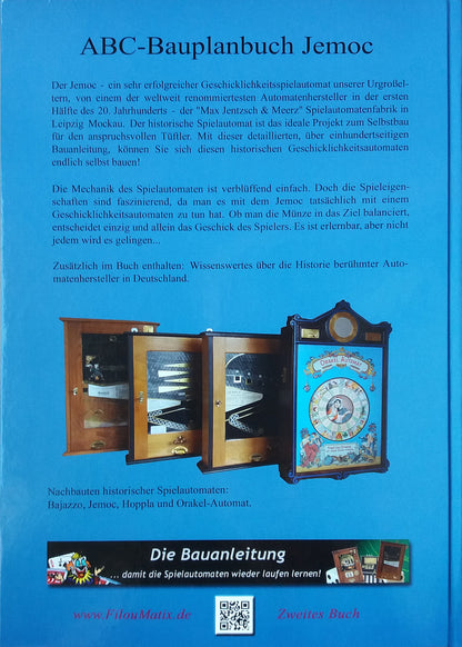 ABC Baubuch zum historischen Spielautomat JEMOC selbst gebaut Bauplan DIY Buch