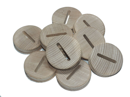 Sparstrumpfscheiben mit Schlitz   6 cm Durchmesser