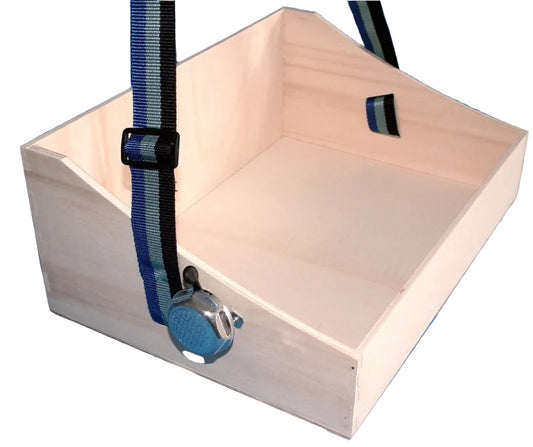 Holz Bauchladen hell mit lauter Klingel