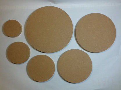 Holzscheiben rund Kreisscheibe  MDF roh 19 mm stark