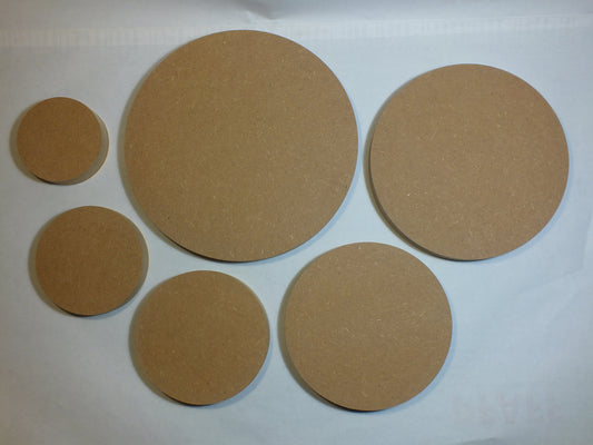 Holzscheiben rund Kreisscheibe  MDF roh 19 mm stark