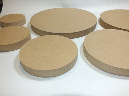 Holzscheiben rund Kreisscheibe  MDF roh 19 mm stark