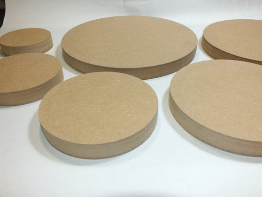 Holzscheiben rund Kreisscheibe  MDF roh 19 mm stark