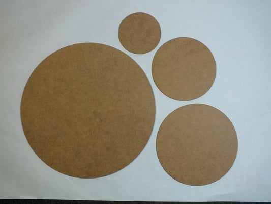 Holzscheiben rund Kreisscheibe MDF roh 3 mm stark