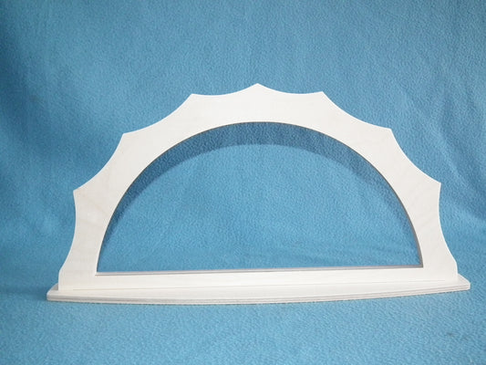 Schwibbogen Rahmen für Klöppel oder Stickbilder in Breite 35,5 cm Höhe 16cm