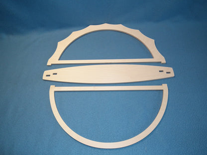 Schwibbogen Rahmen für Klöppel oder Stickbilder in Breite 35,5 cm Höhe 16cm