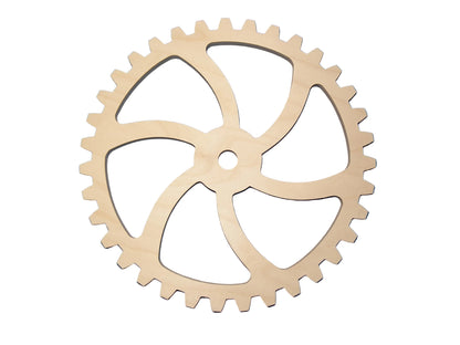 Dekoratives Holzzahnrad Steampunk Durchmesser 30 cm