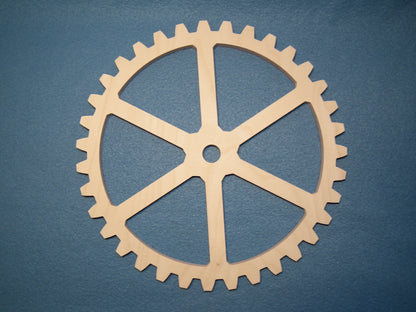 Dekoratives Holzzahnrad Steampunk Durchmesser 30 cm