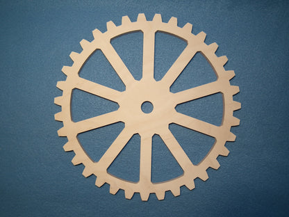 Dekoratives Holzzahnrad Steampunk Durchmesser 30 cm