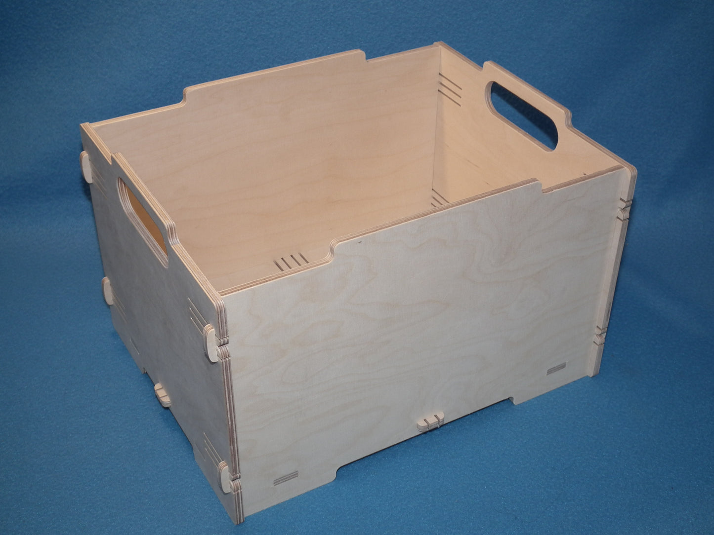 Holz Kiste hell Stapelbox Aufbewahrungsbox Lagerbox