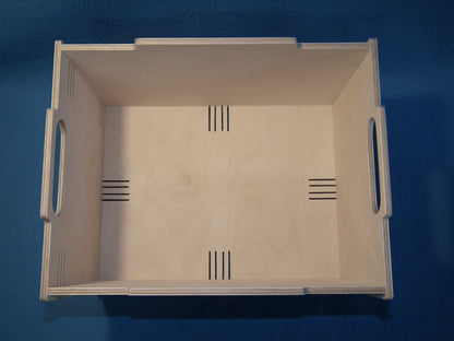 Holz Kiste hell Stapelbox Aufbewahrungsbox Lagerbox