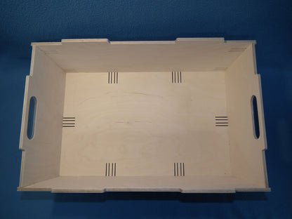 Holz Kiste hell Stapelbox Aufbewahrungsbox Lagerbox