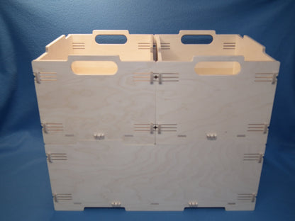 Holz Kiste hell Stapelbox Aufbewahrungsbox Lagerbox