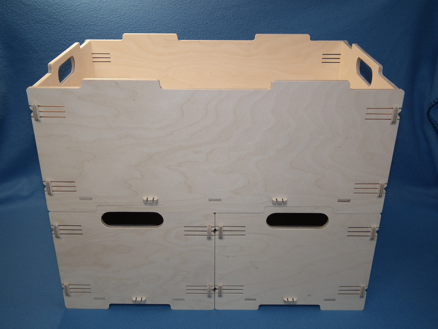 Holz Kiste hell Stapelbox Aufbewahrungsbox Lagerbox