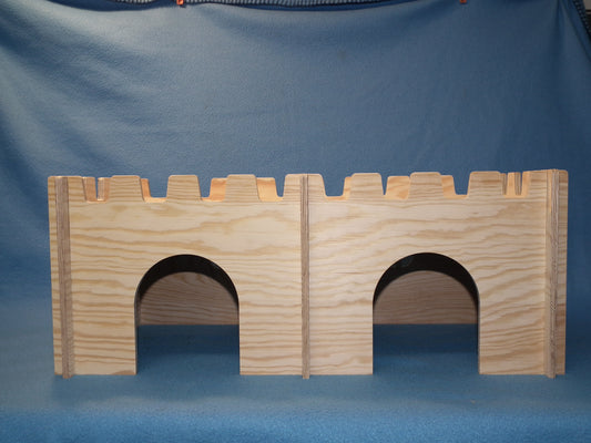 Praktisches Doppel-Haus / Burg für Meerschweinchen zerlegbar aus Holz