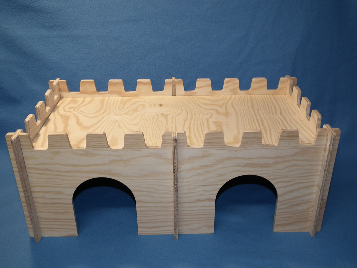 Praktisches Doppel-Haus / Burg für Meerschweinchen zerlegbar aus Holz