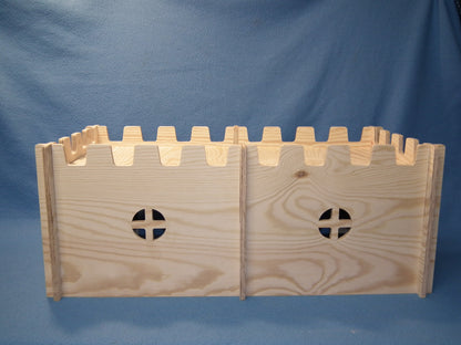 Praktisches Doppel-Haus / Burg für Meerschweinchen zerlegbar aus Holz