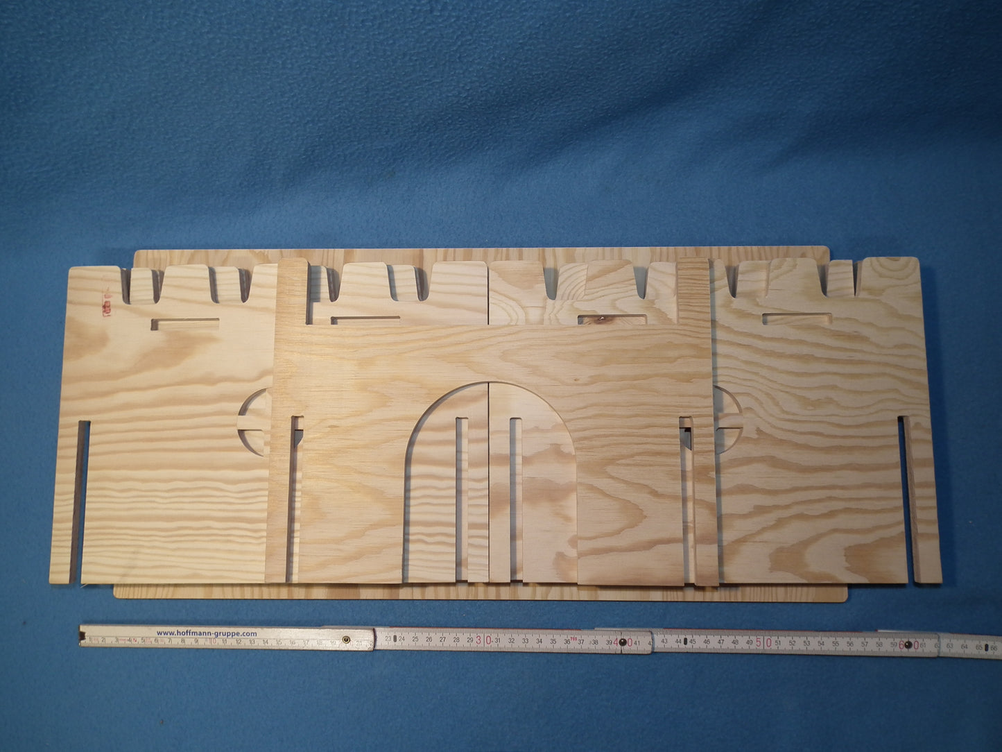 Praktisches Doppel-Haus / Burg für Meerschweinchen zerlegbar aus Holz
