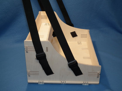 Holz Bauchladen hell mit Oberlade