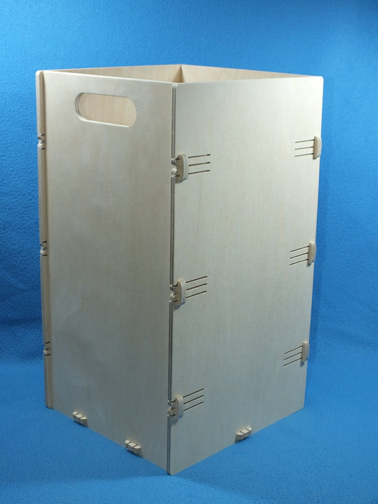 Holz Papierkorb groß und stabil aus 6 mm Birkenmultiplex