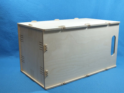 Holz Papierkorb groß und stabil aus 6 mm Birkenmultiplex