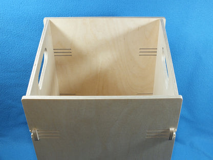 Holz Papierkorb groß und stabil aus 6 mm Birkenmultiplex