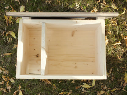 Igelhütte Igelhaus Igelhotel Winterquartier mit Labyrintheingang und Boden