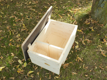 Igelhütte Igelhaus Igelhotel Winterquartier mit Labyrintheingang und Boden