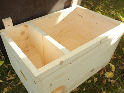 Igelhütte Igelhaus Igelhotel Winterquartier mit Labyrintheingang und Boden