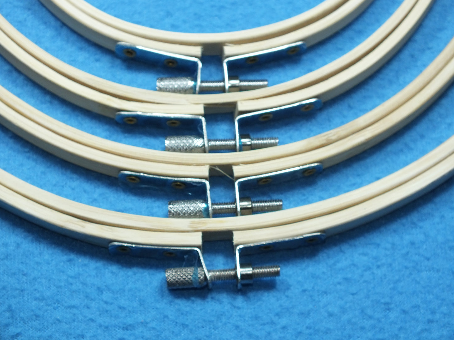 Stickrahmen rund aus Bambusholz