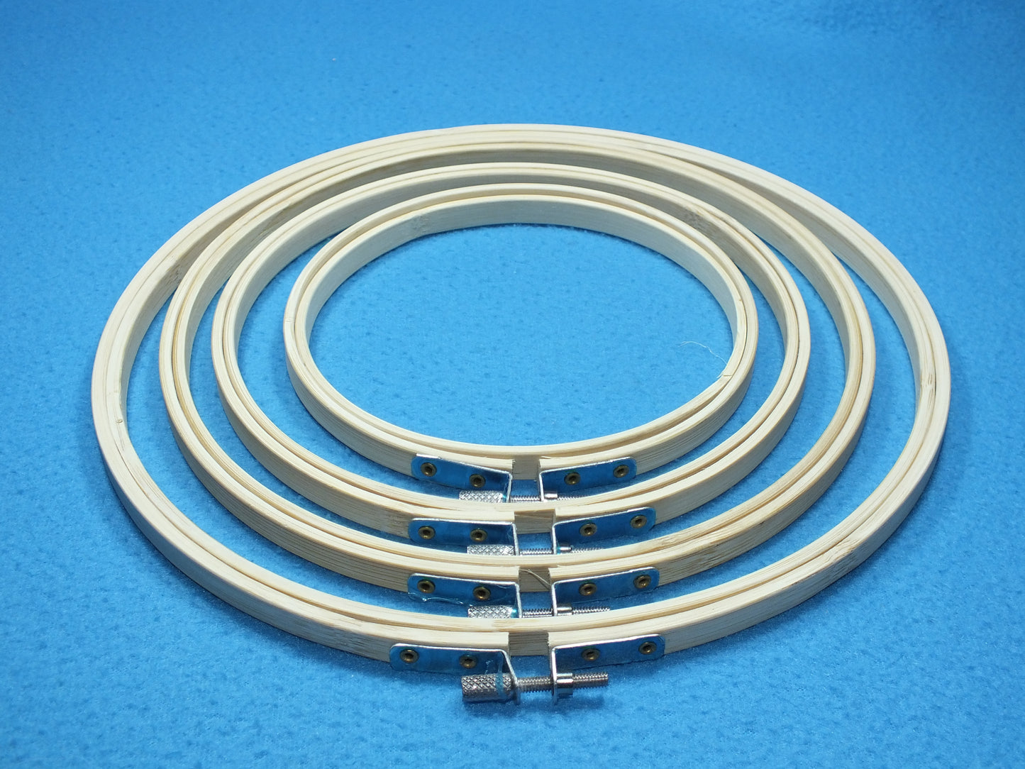 Stickrahmen rund aus Bambusholz