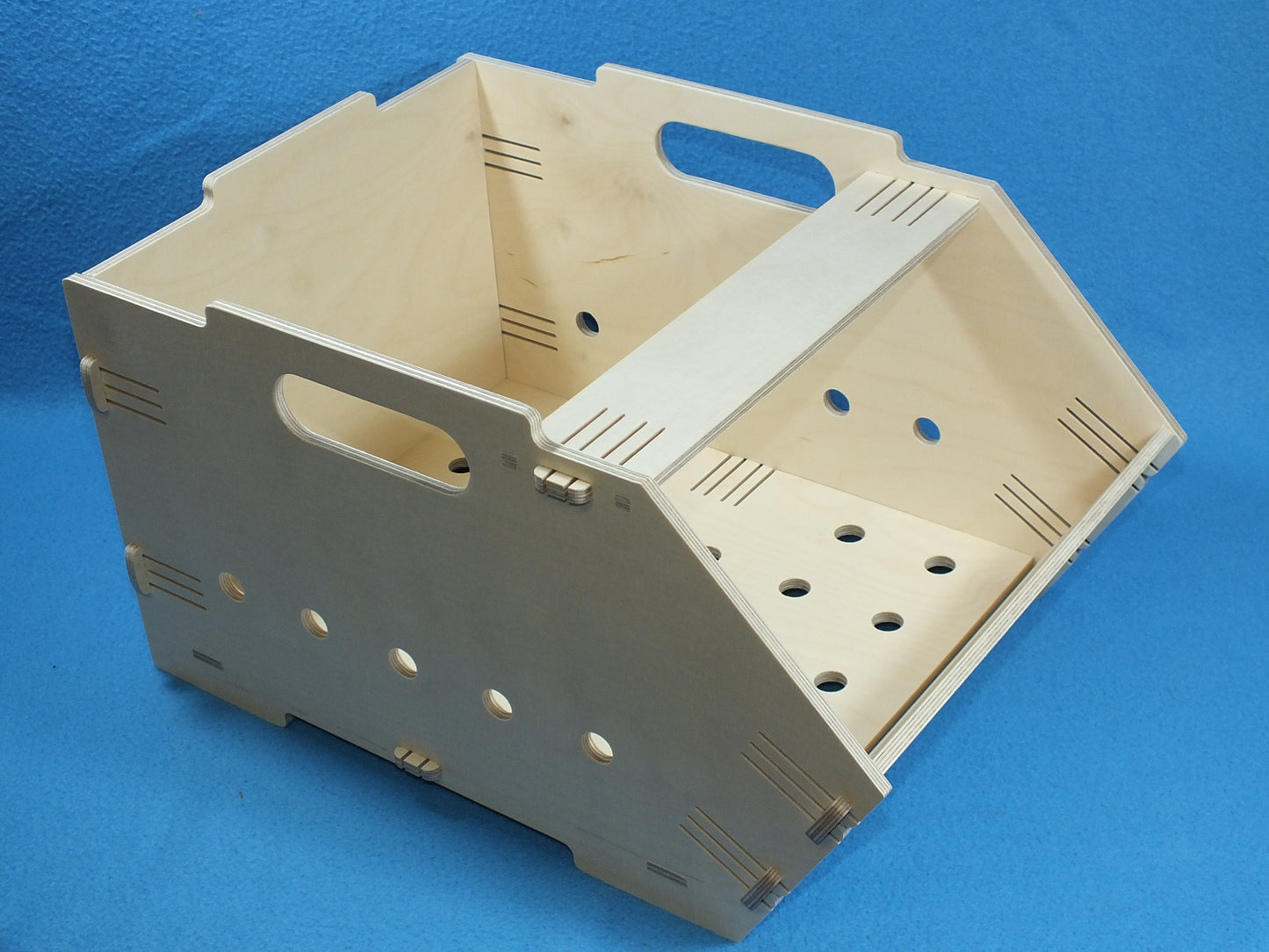 Holz Kiste hell Stapelbox z.B. zum Lagern von Obst und Gemüse