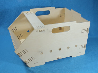 Holz Kiste hell Stapelbox z.B. zum Lagern von Obst und Gemüse