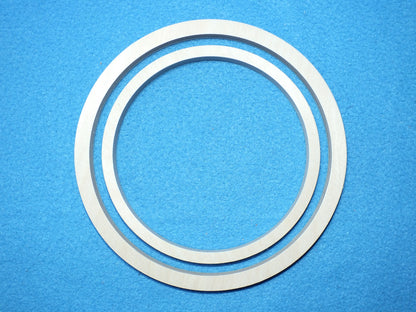 2 x Holz Ringe 17,5 cm 14 cm Holzring Zubehör Traumfänger Mobilé Makramee Reifen