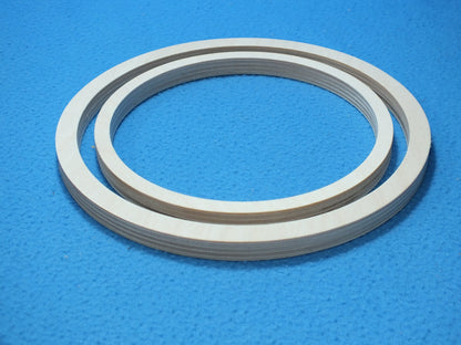 2 x Holz Ringe 17,5 cm 14 cm Holzring Zubehör Traumfänger Mobilé Makramee Reifen