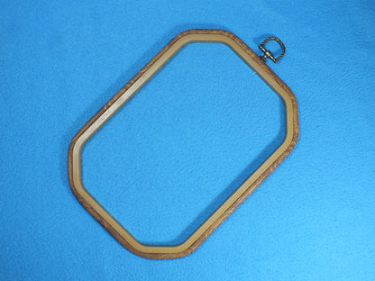 Stickrahmen Antik-Optik Kunsstoff elastischer Flexirahmen