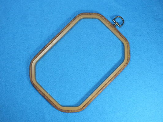 Stickrahmen Antik-Optik Kunsstoff elastischer Flexirahmen