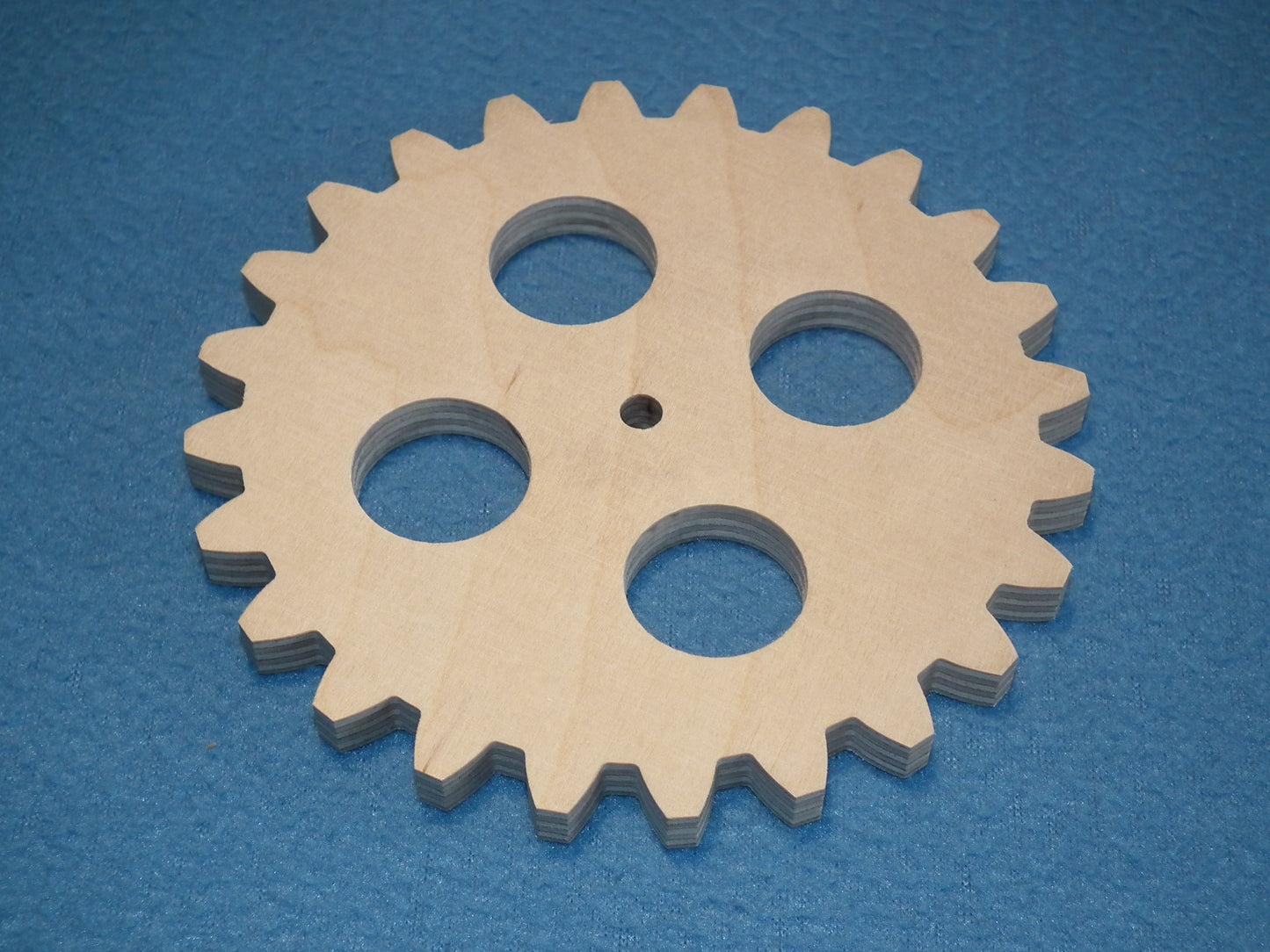 Holzzahnrad 24 Zähne Durchmesser 12,8 cm