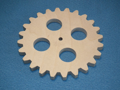 Holzzahnrad 24 Zähne Durchmesser 12,8 cm