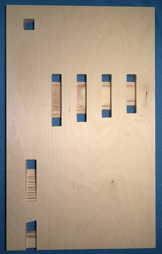 Spielfläche aus Holz für Fingerschlag Automat Selbstbau DIY Maker Fingerschläger