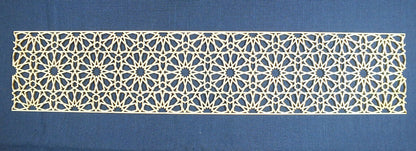 Holzfries Wanddeko Ornament Bordüre Laserzuschnitt Holz Zierteil Möbel 50 cm x 10 cm