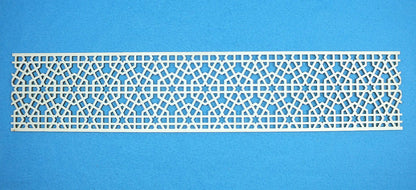 Holzfries Wanddeko Ornament Bordüre Laserzuschnitt Holz Zierteil Möbel 50 cm x 10 cm