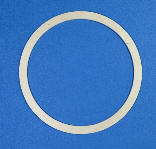 Holzring Ring Birke 23 cm / 20 cm für Traumfänger,  Mobilé, Makramee